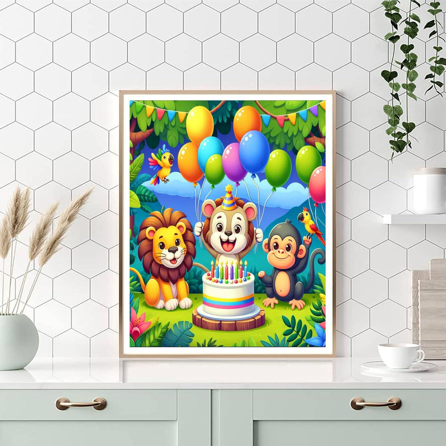Joyful Jungle Gathering Paint By Number