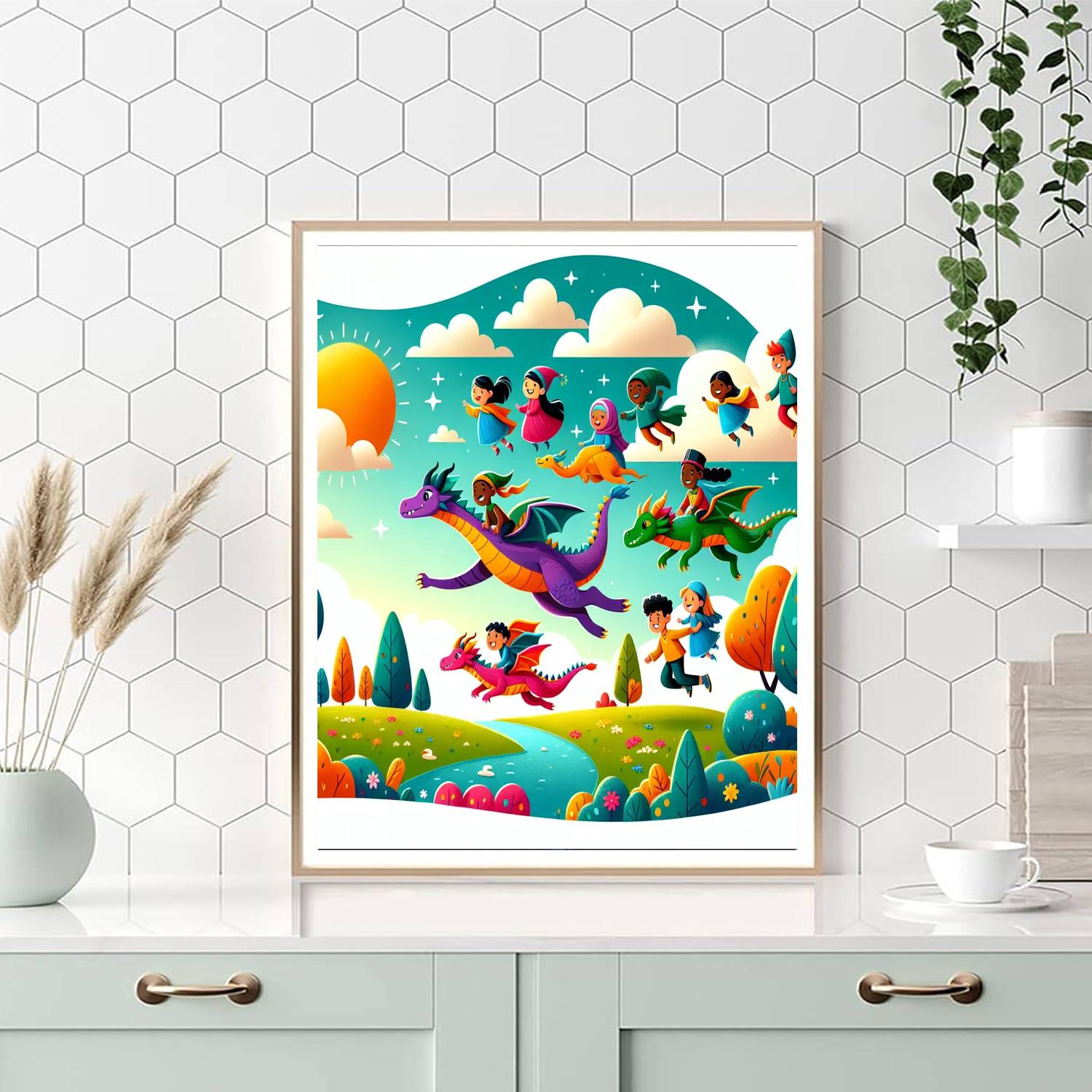 Dazzling Dragon Quest Painting By Numbers Kit