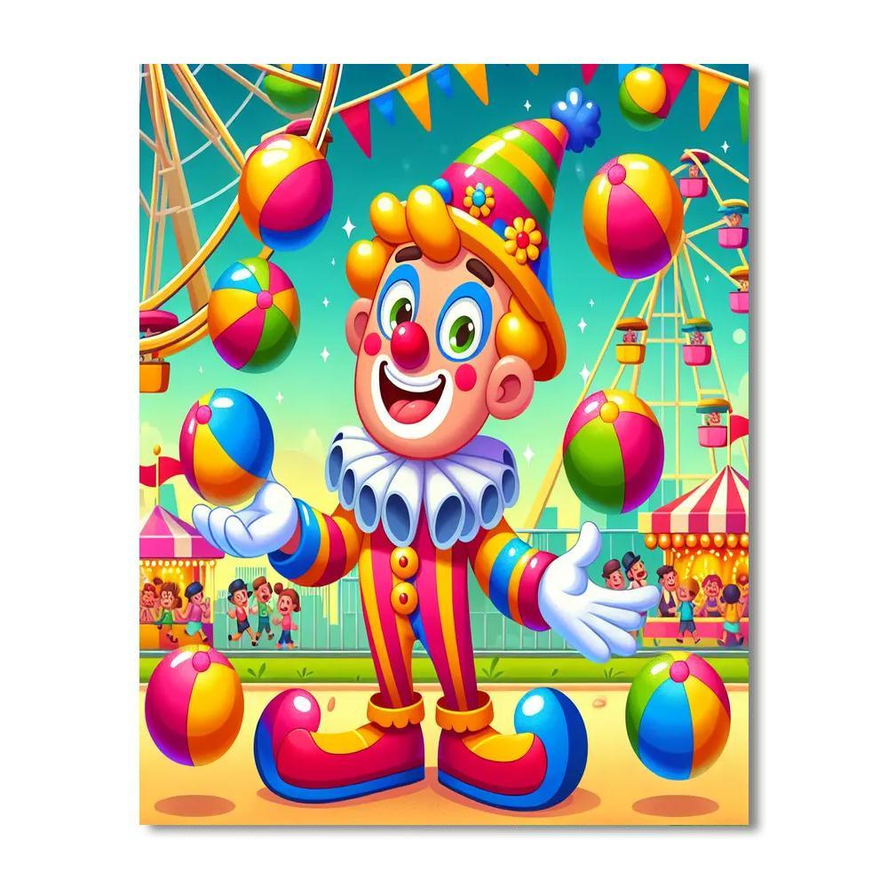 Fantastic Carnival Fun Painting Number Kit