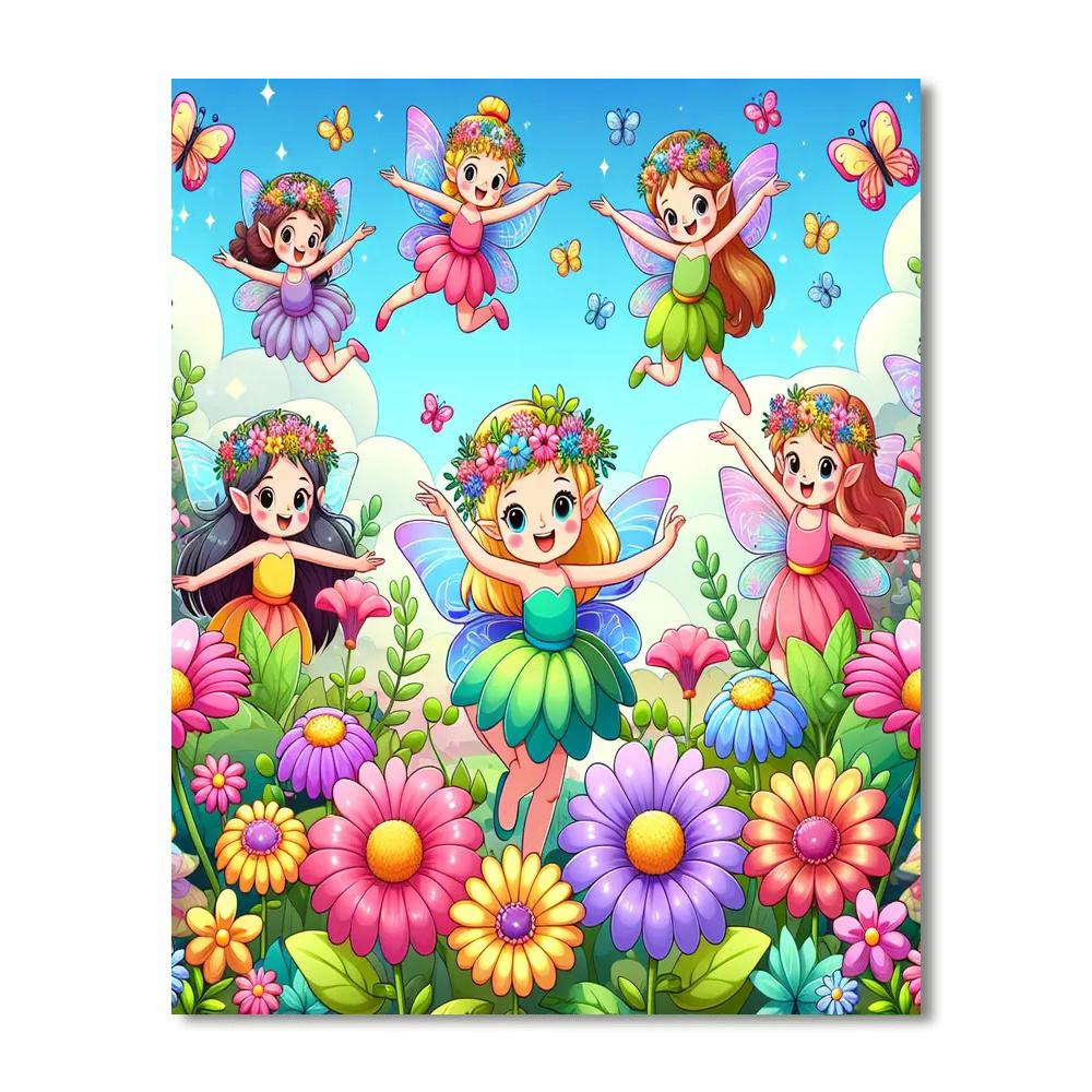 Magic Garden Of Fairies Number Painting