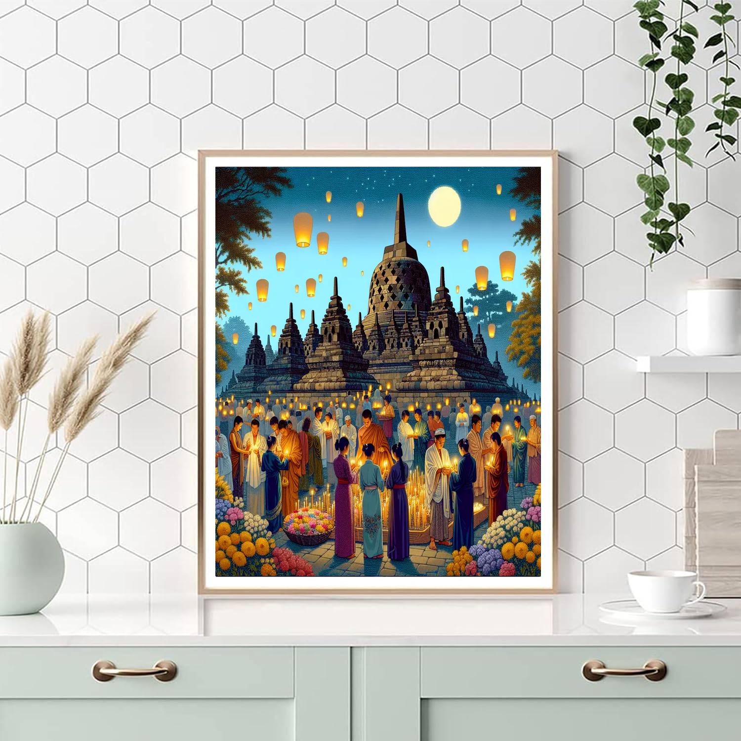 Waisak Festival - Indonesia Numbered Painting Kits
