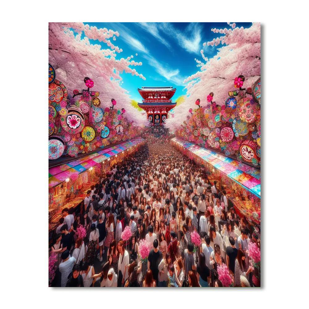 Blissful Blossom Festival Paint By Color