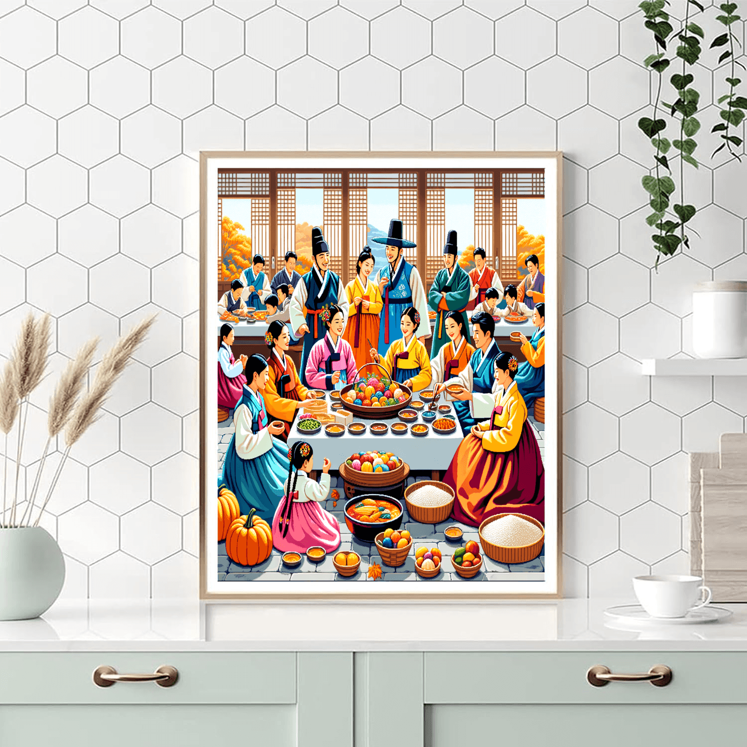 The Chuseok Festival Paint By Color