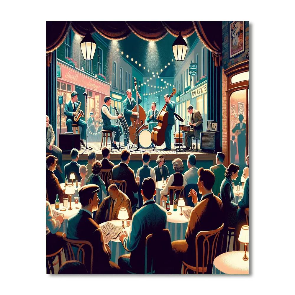 Omagh Jazz And Big Band Festival - Northern Ireland Paint By Numbers Art