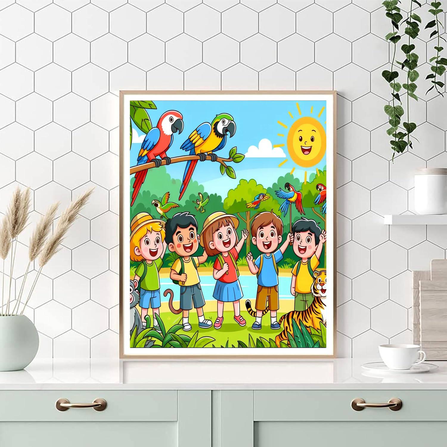 Joyful Jungle Retreat Paint By Color