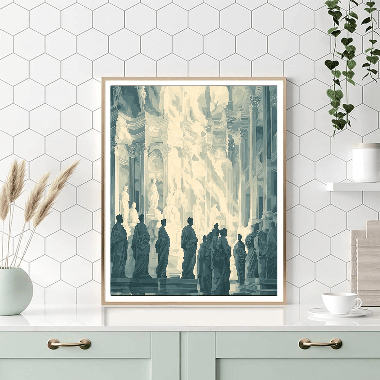 Michelangelo Inspired Sculpted By Light  Painting By Numbers Kit