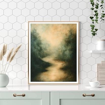 Nandalal Bose Inspired Serenade Of Shadows  Painting Number Kit