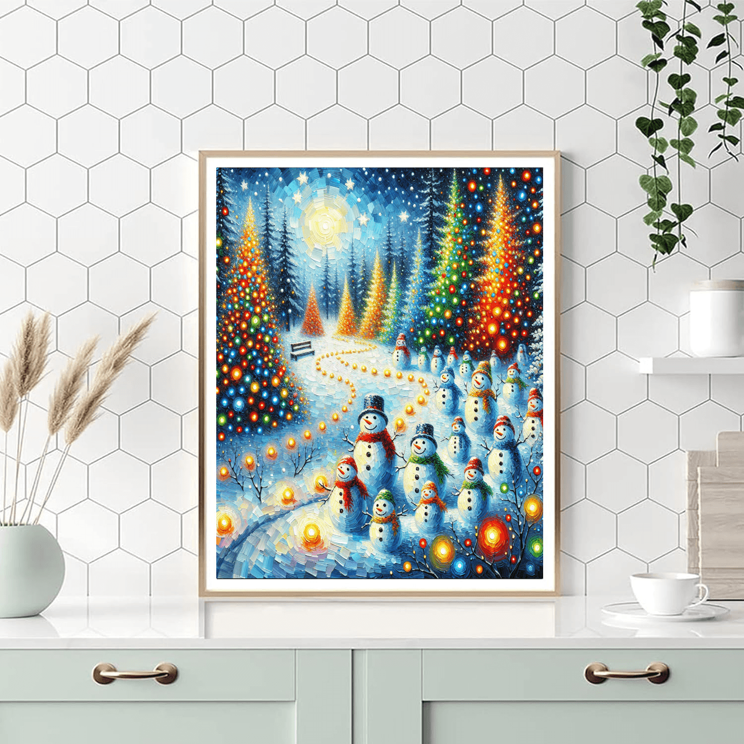 Merry Winter Wonderland Painting By Numbers Kit