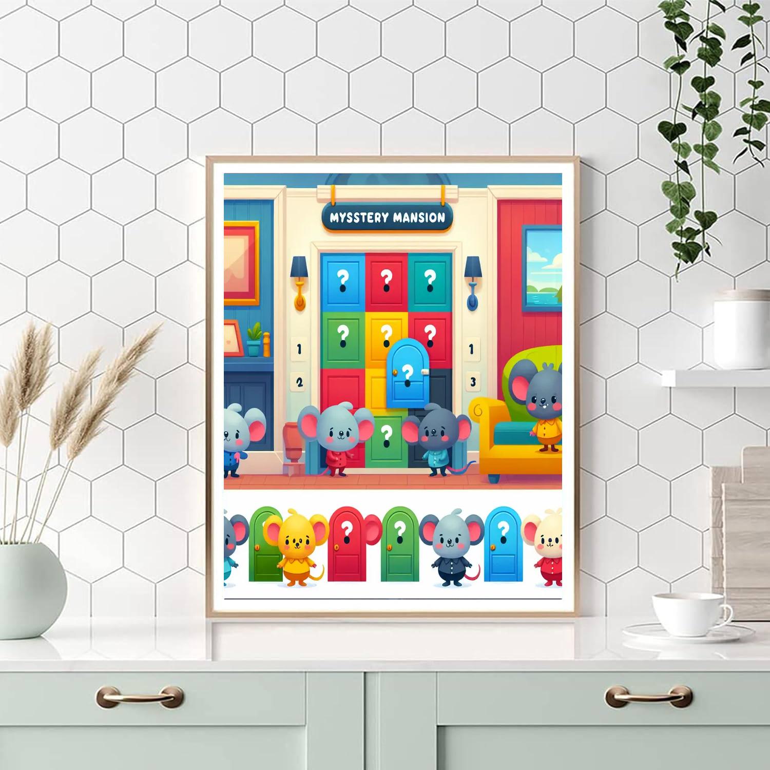 Mystery Mansion Mousehunt Numbered Painting Kits