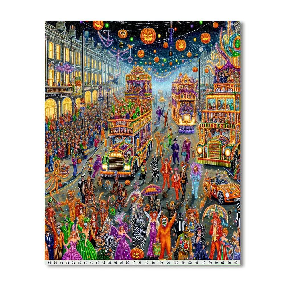 Kawasaki Halloween Parade - Japan Painting By Numbers Kit