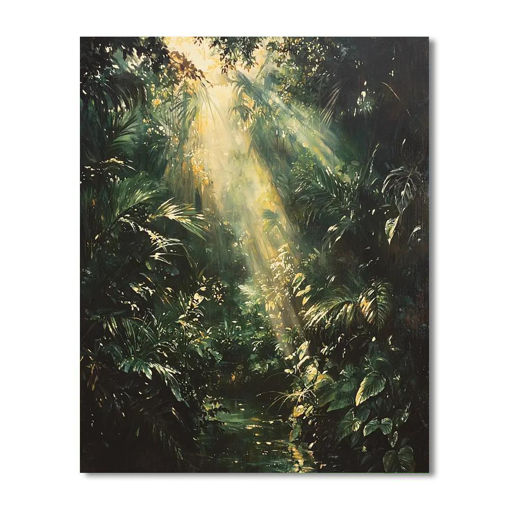 Caravaggio Inspired Chiaroscuro Garden  DIY Paint By Numbers