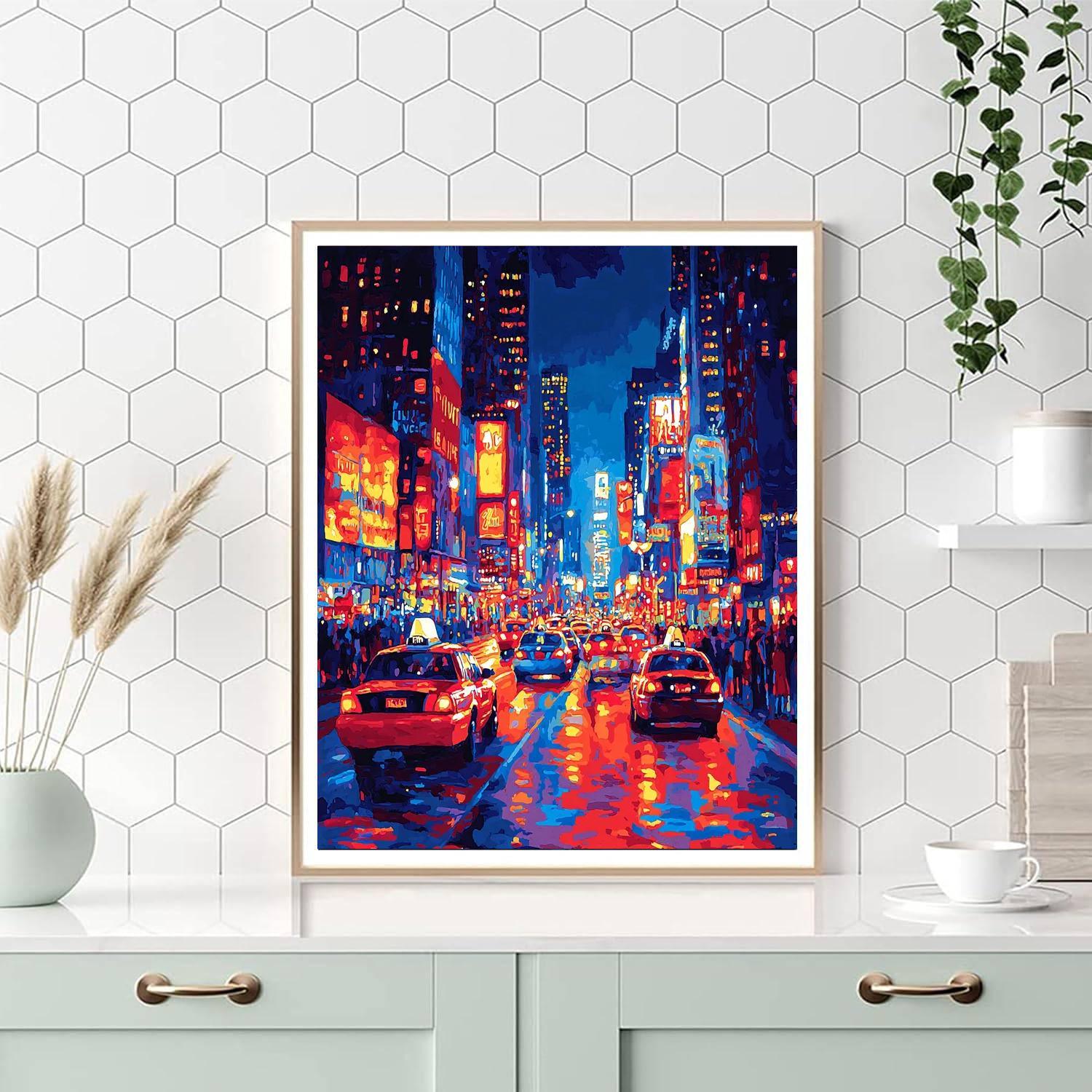 Edward Hopper Inspired City Nights  Paint By Color