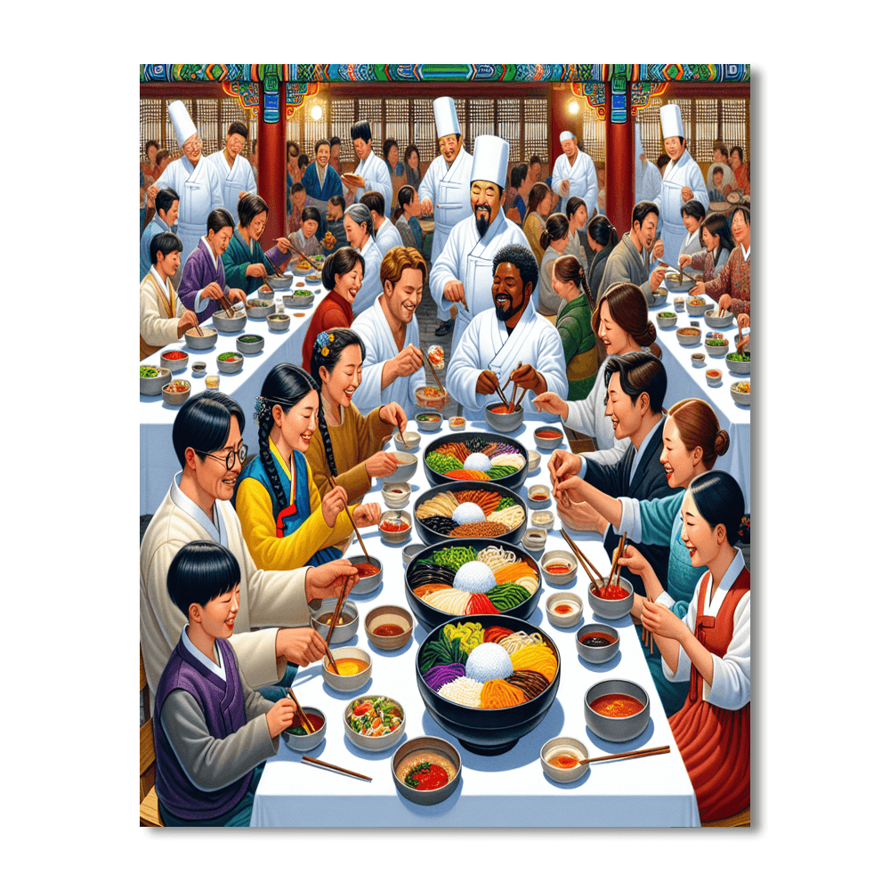 Korea’s Jeonju Bibimbap Festival DIY Paint By Numbers