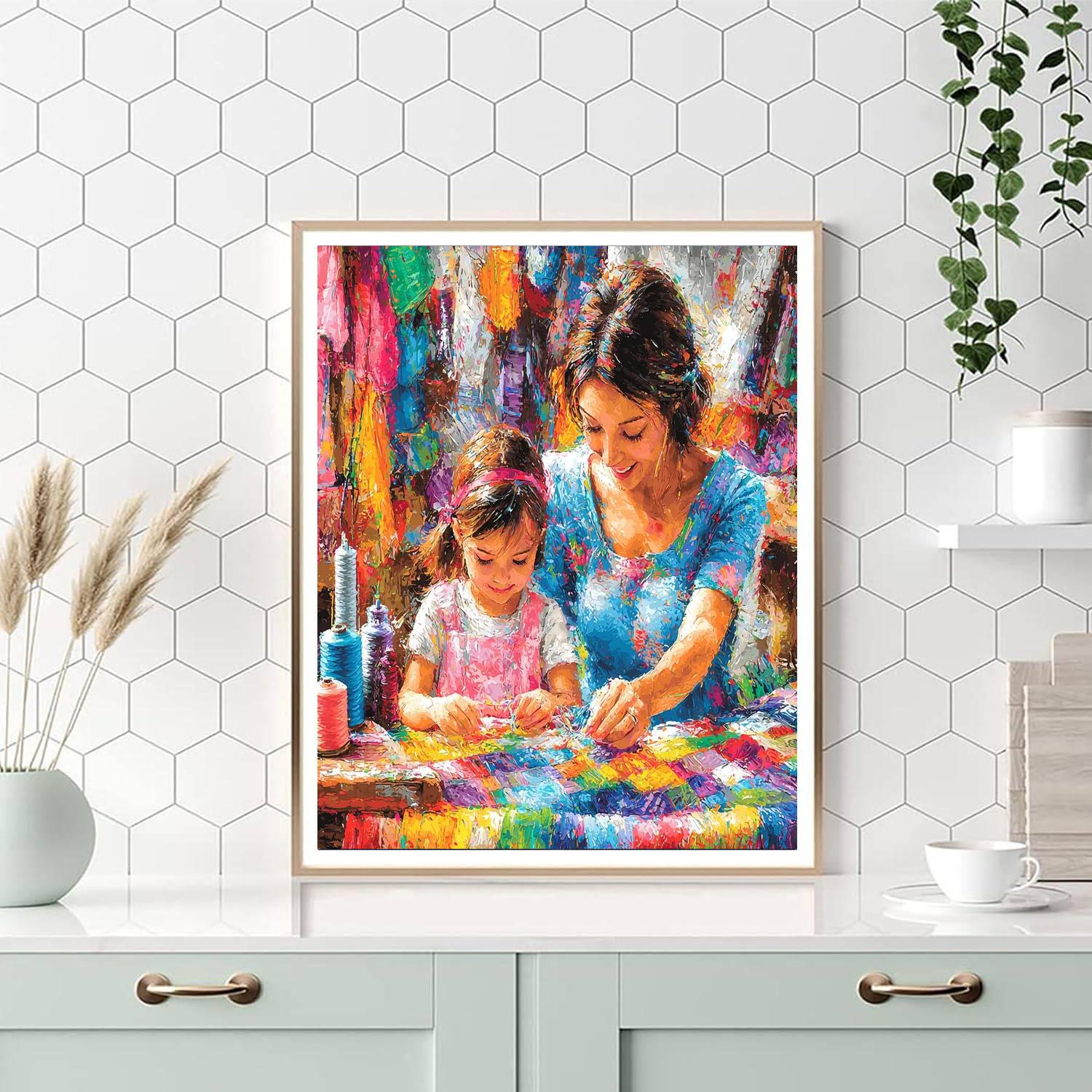 Stitching Love Together Paint By Color
