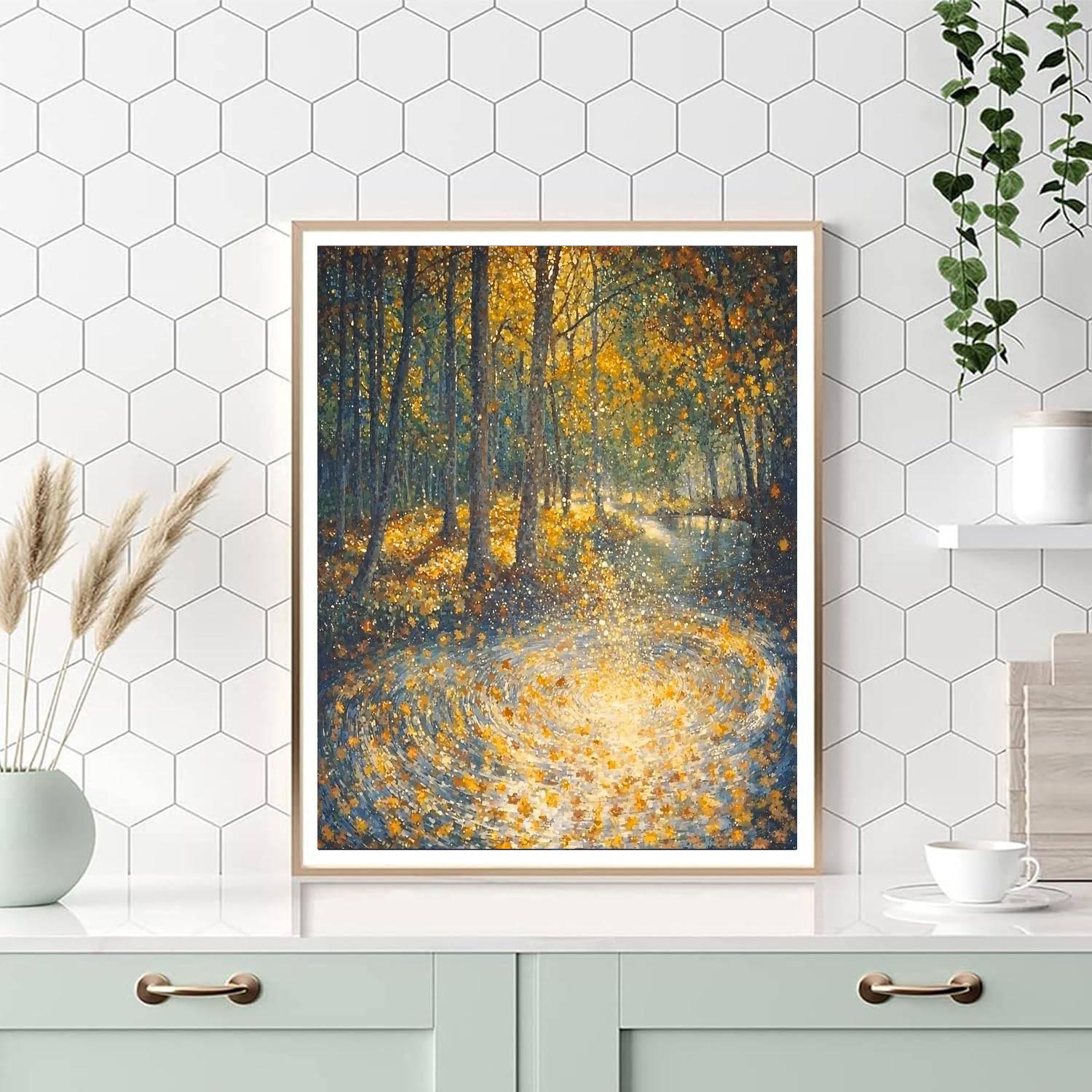 Georges Seurat Inspired Whispers Of Autumn Symphony  Paint By Color