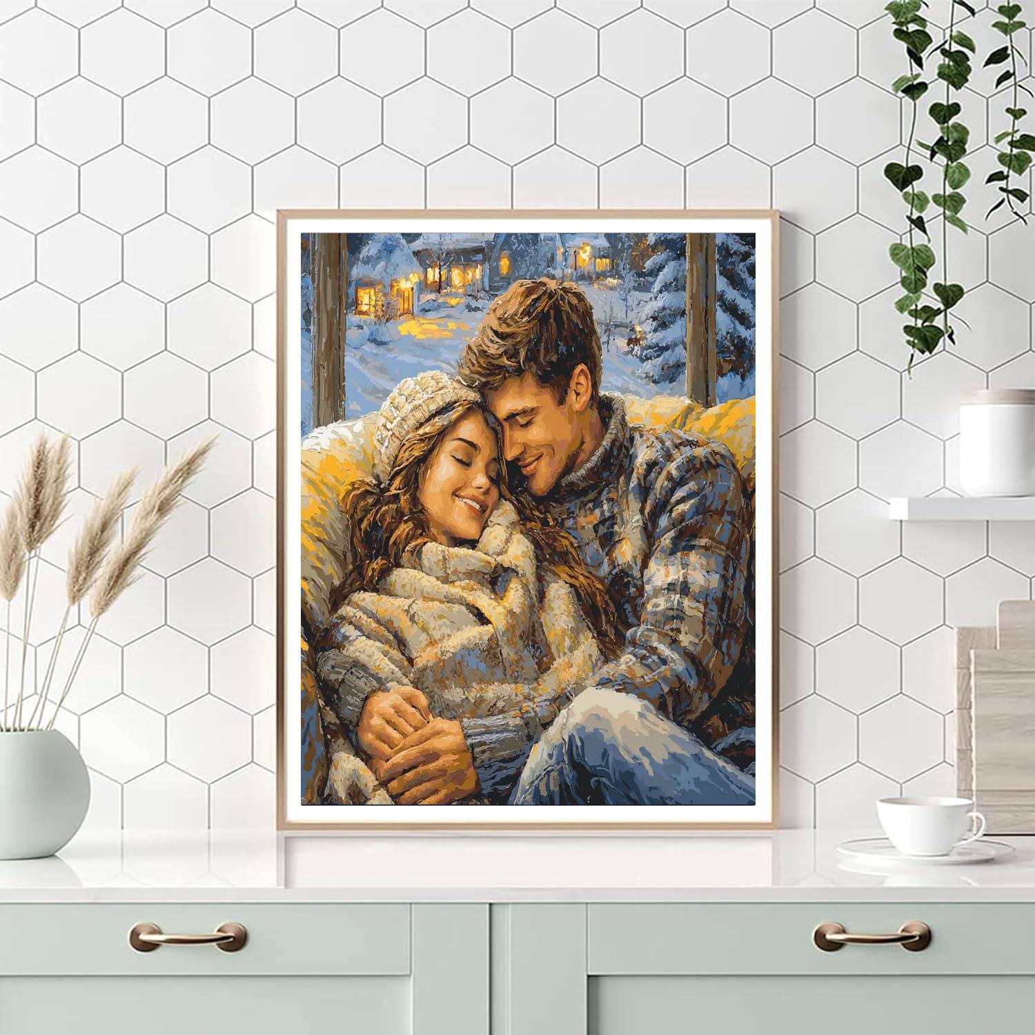 Cuddles And Stories Number Painting