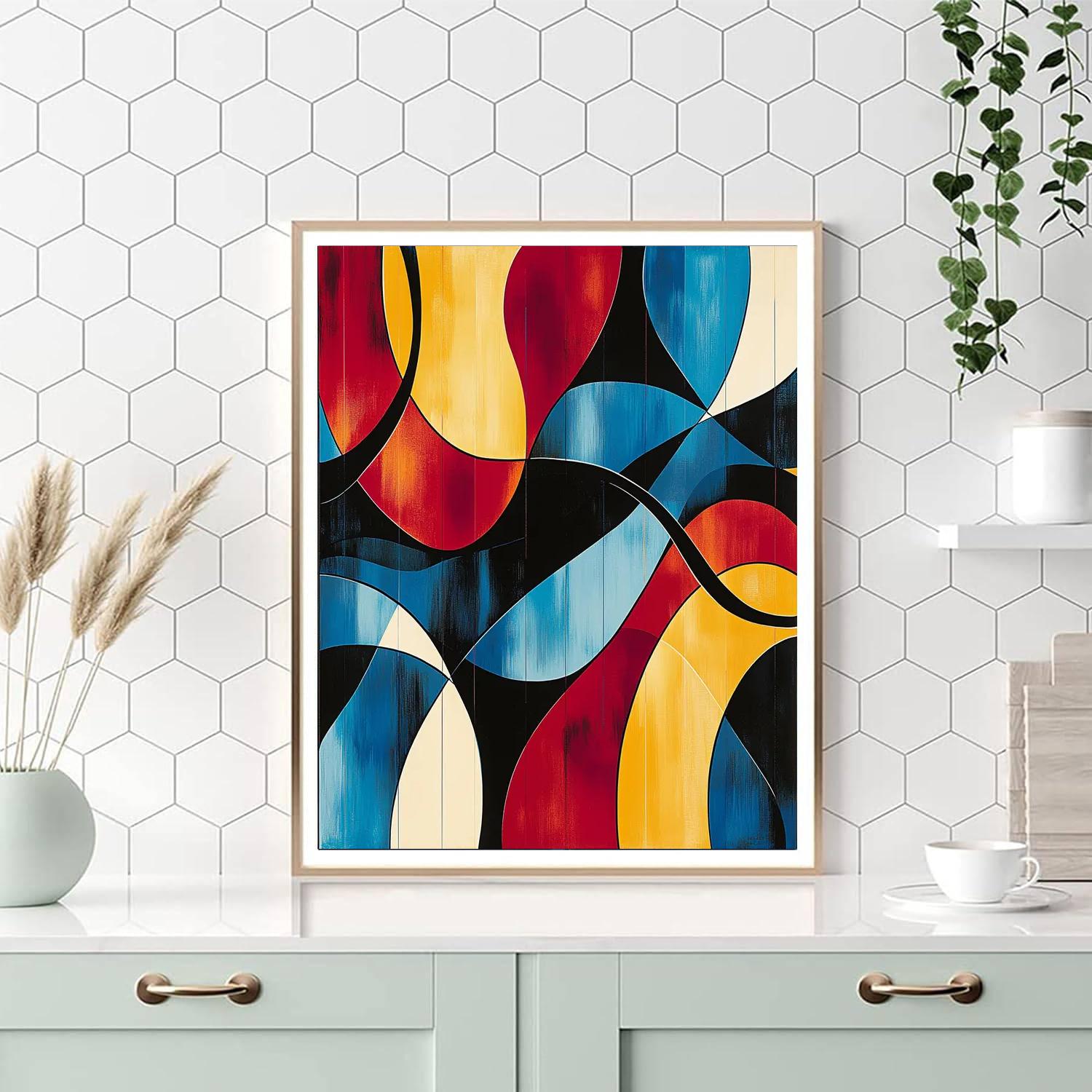 Joan Miró Inspired Harmony In Abstract  Number Painting