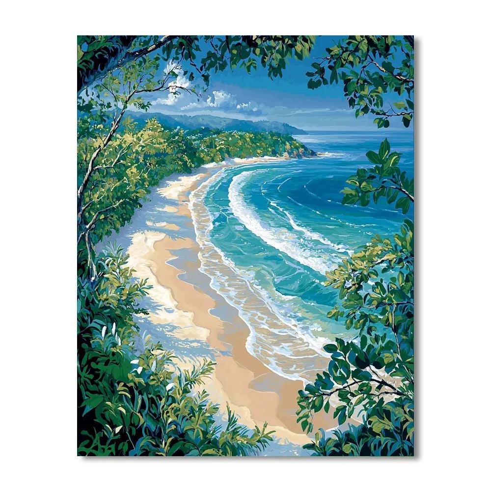 Whitehaven Beach - Whitsunday Island Paint By Numbers