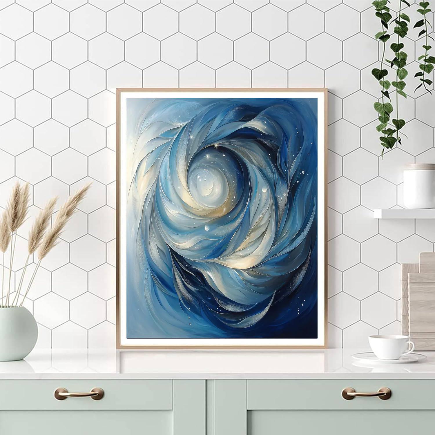 Zhao Mengfu Inspired Essence Of Celestial Harmony  Paint By Color