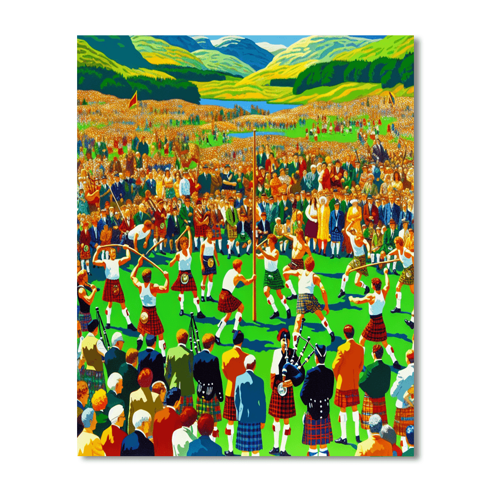 Inverness Highland Games - Scotland Number Painting