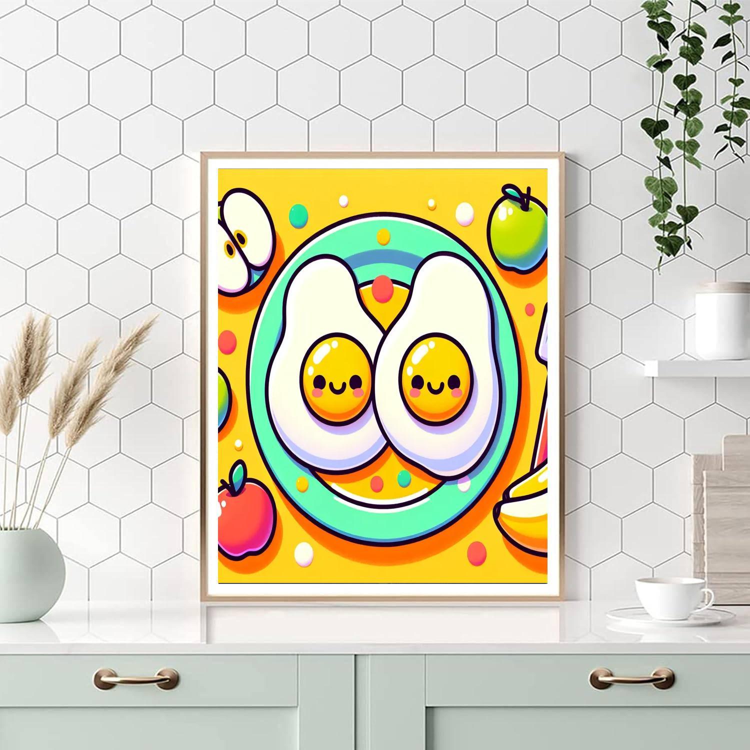 Sunny Side Up Eggs Painting By Numbers Kit