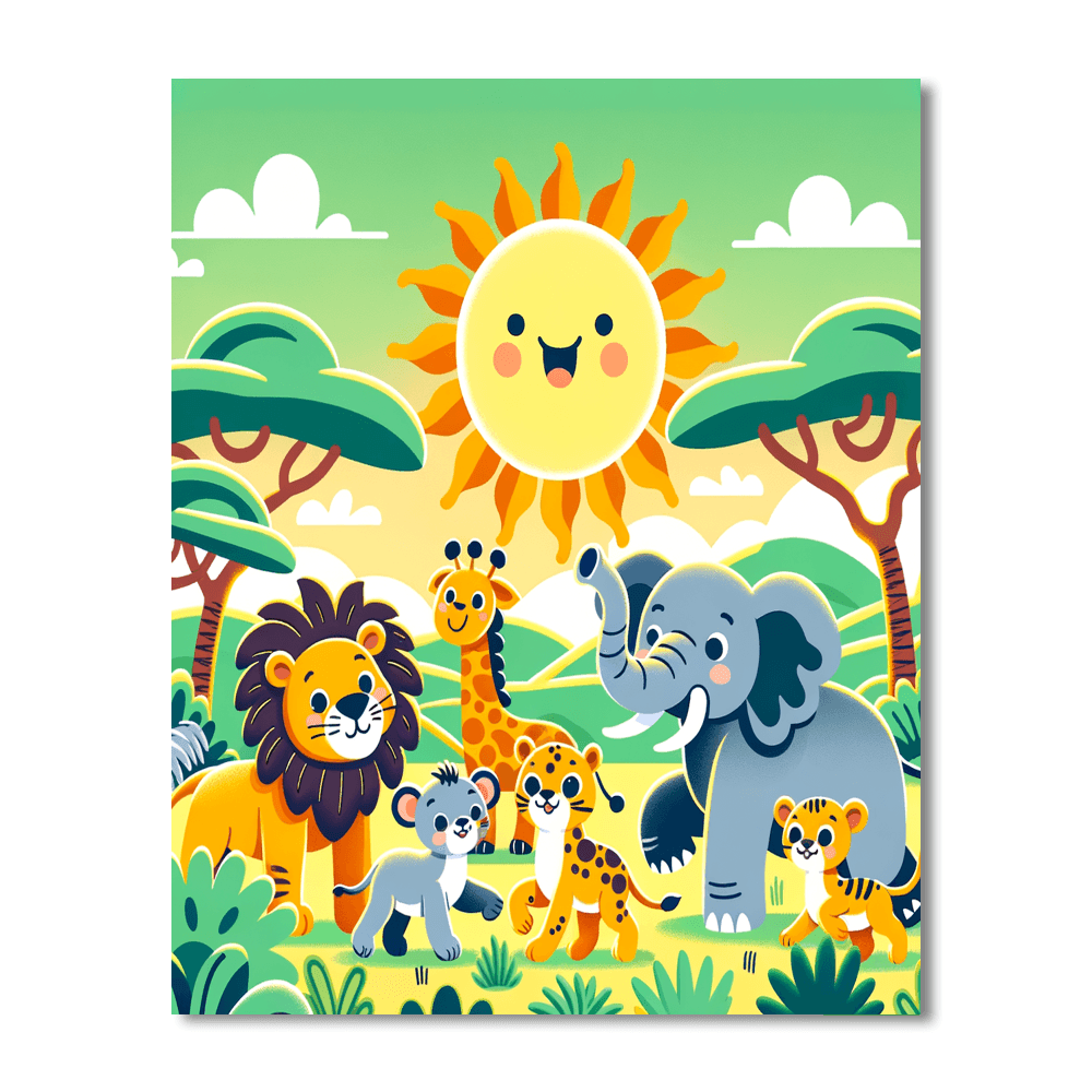 Jungle Safari Fun Paint By Numbers Kits