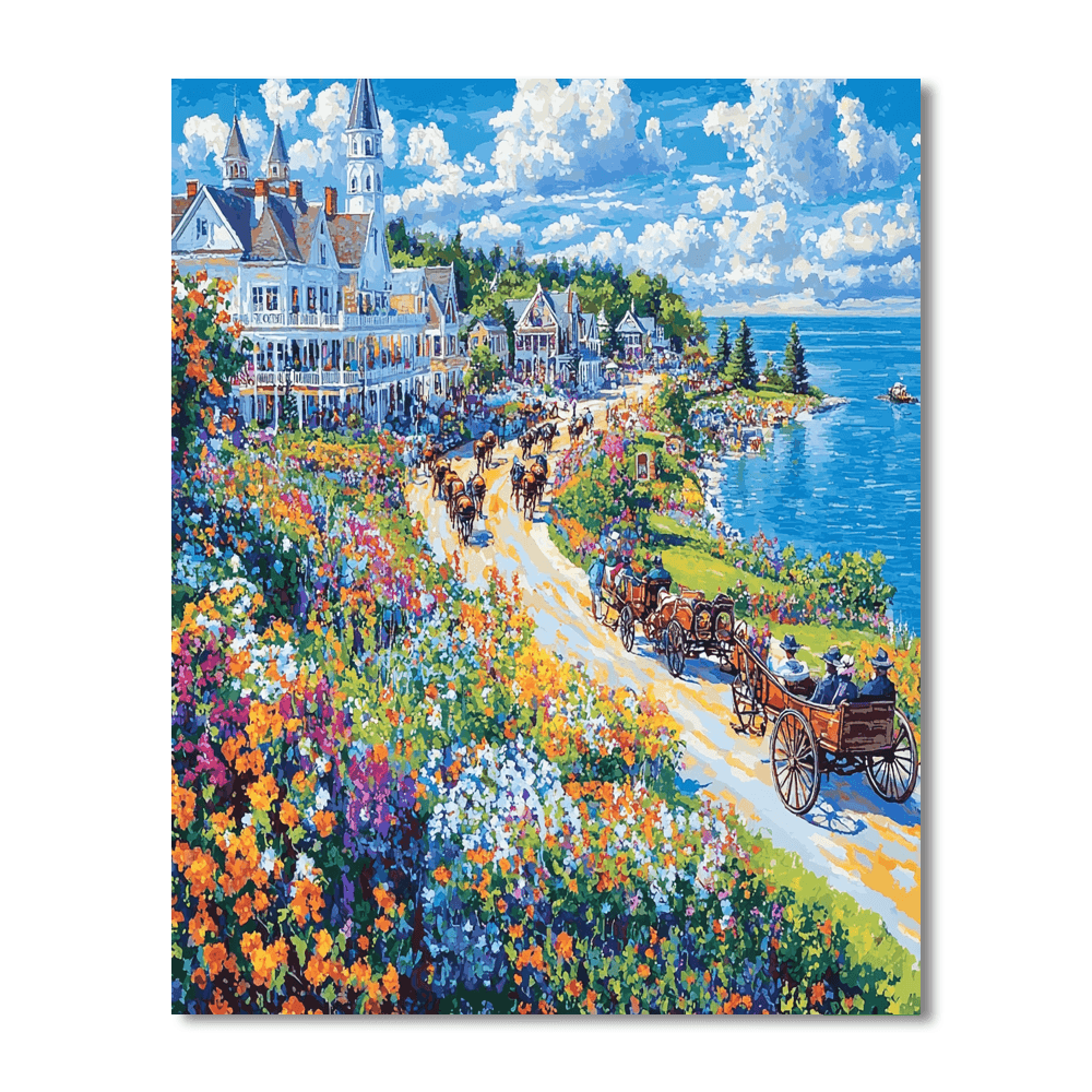 Mackinac Island DIY Paint By Numbers