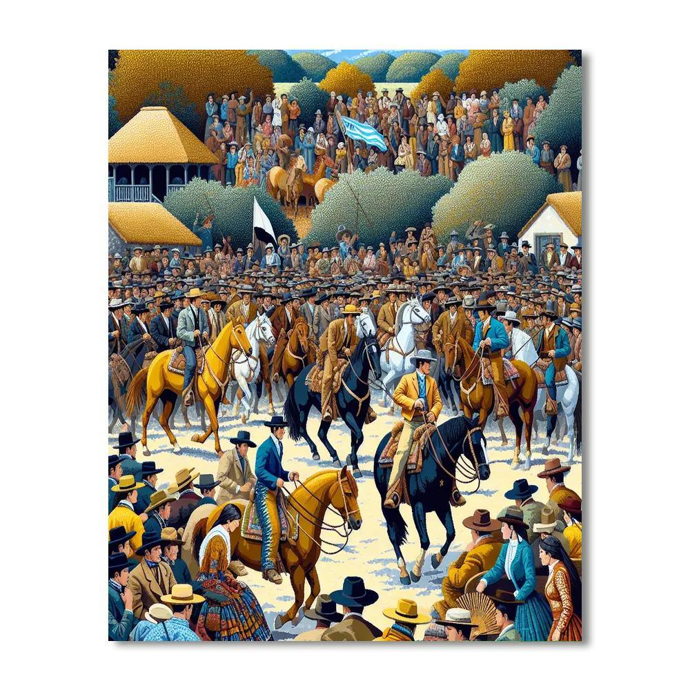 Fiesta De La Patria Gaucha - Tacuarembó, Uruguay Paint By Number