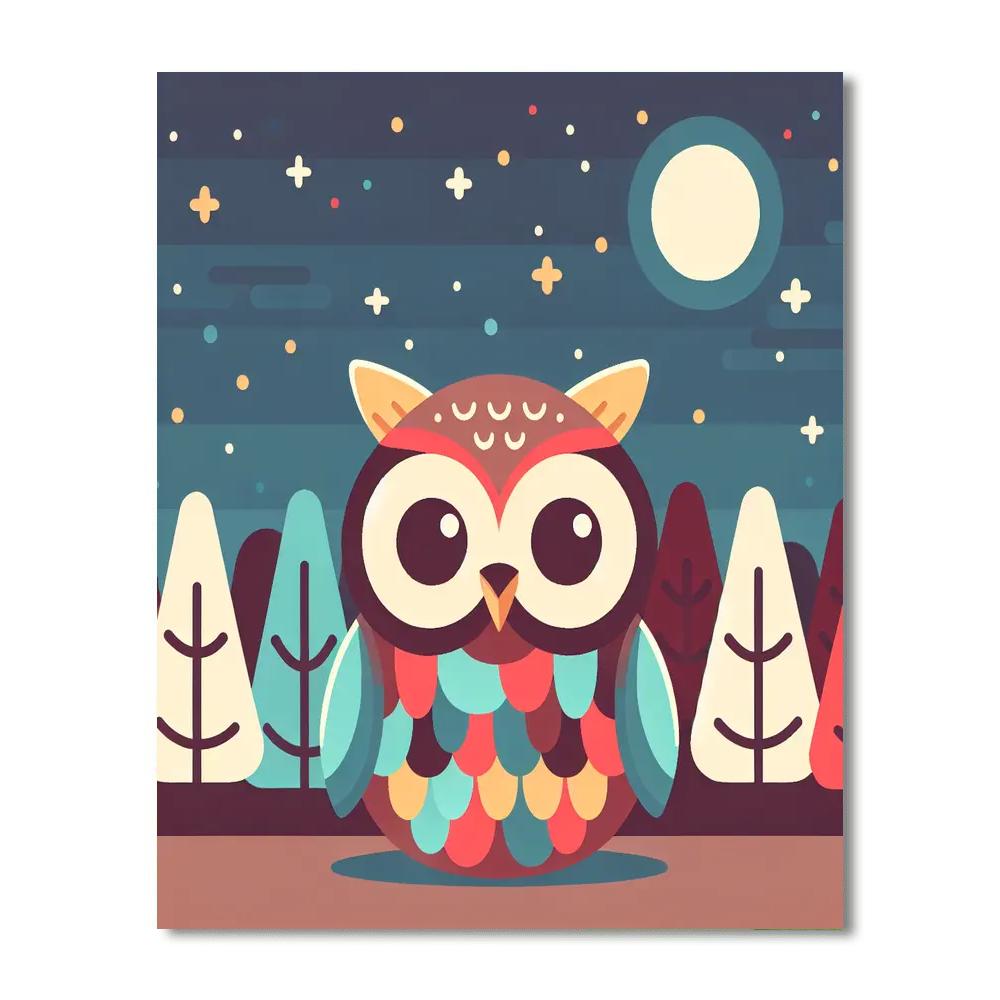 Mighty Owl Numbered Painting Kits
