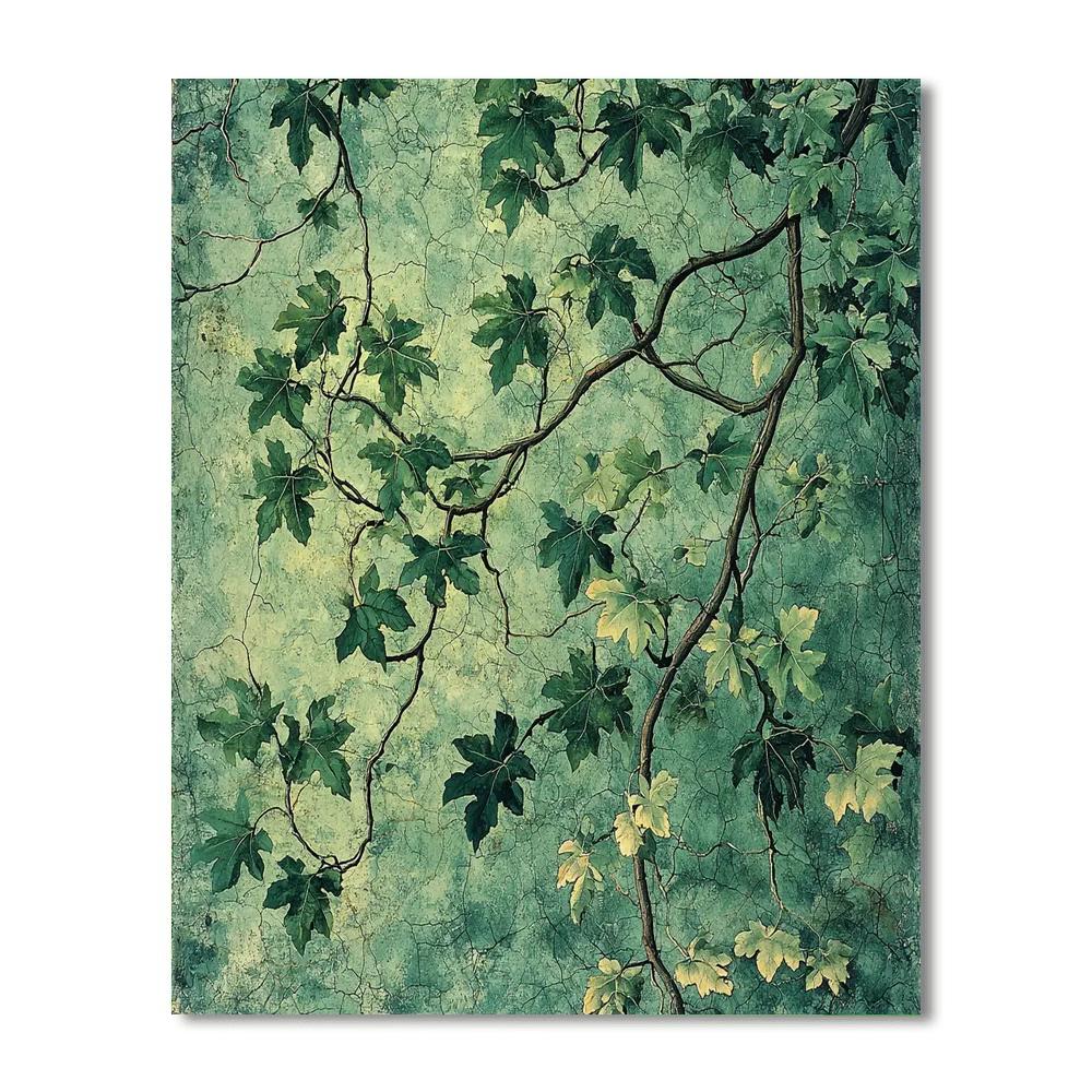 Michelangelo Inspired Verdant Sanctuary  Paint By Number