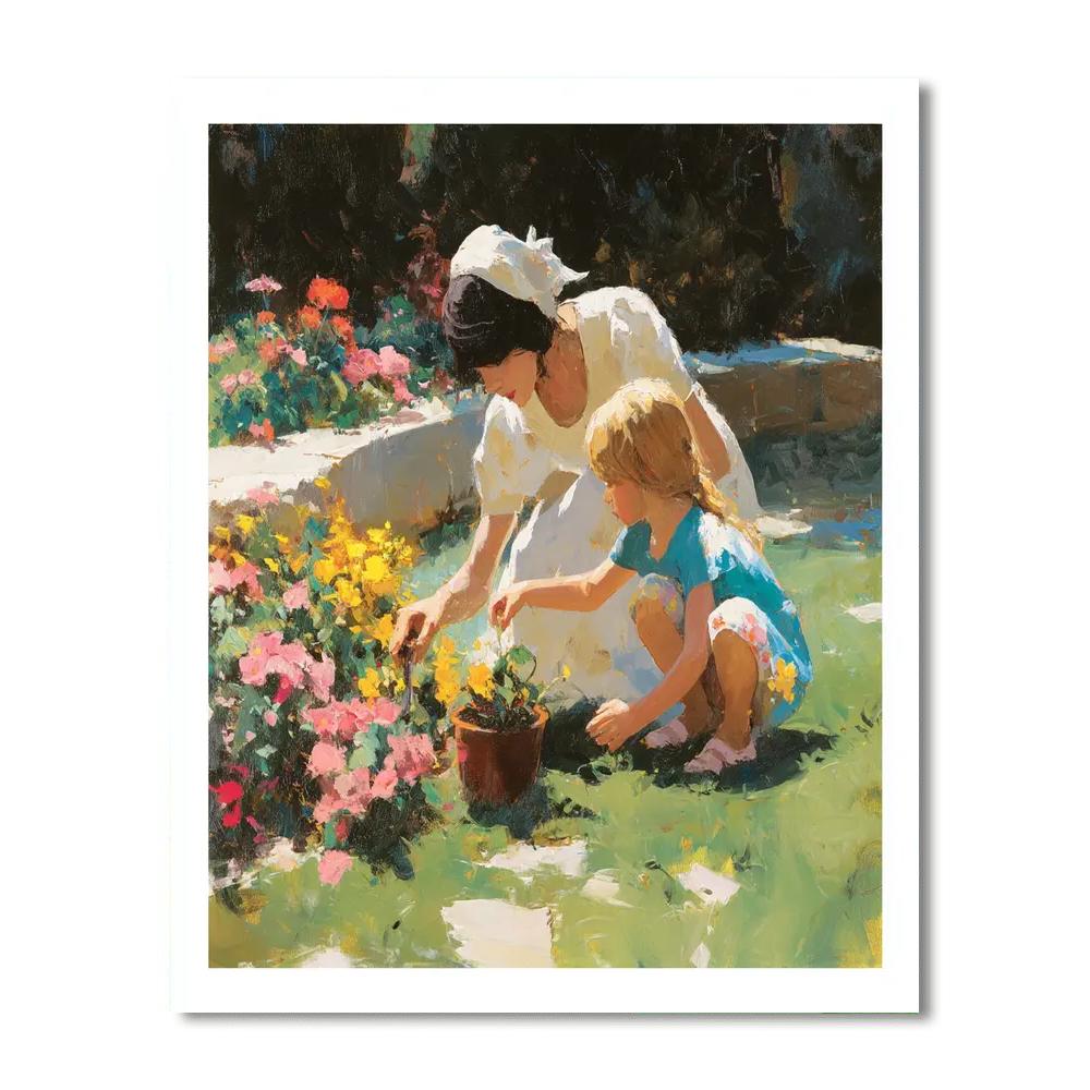 Motherly Love Blossoms Number Painting