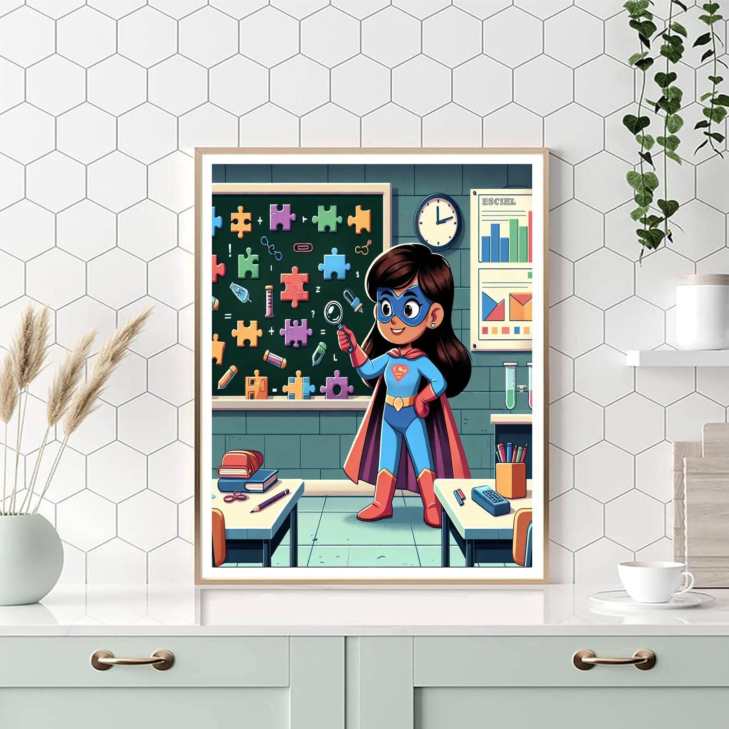 Superhero School Adventure Paint By Numbers Kits