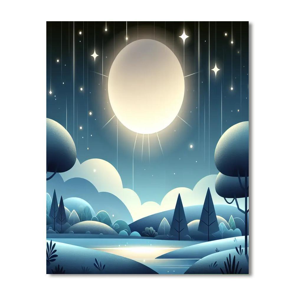 Lunar Light Show Painting By Numbers Kit