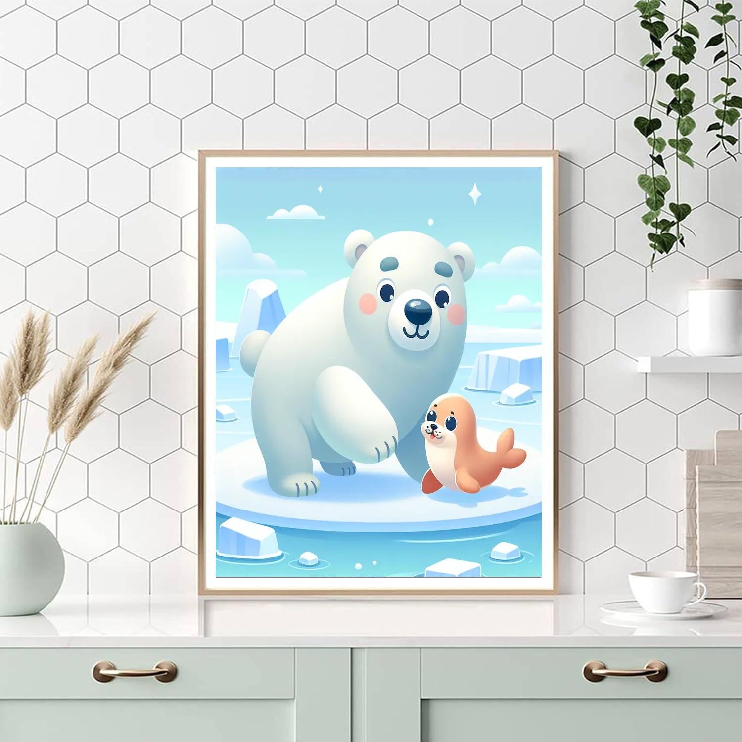 Artic Adventure With Friends Paint By Numbers Kits