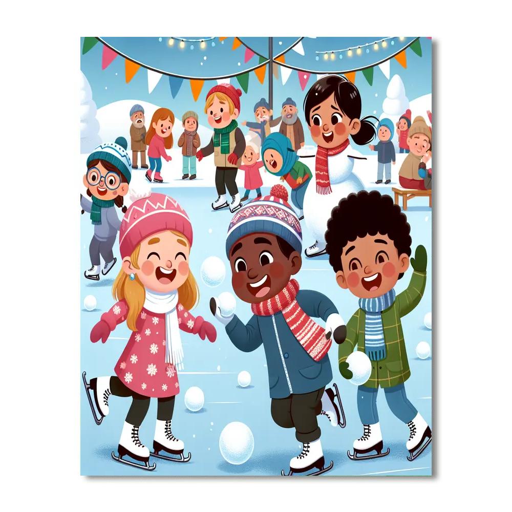 Winter Carnival Delight Number Painting