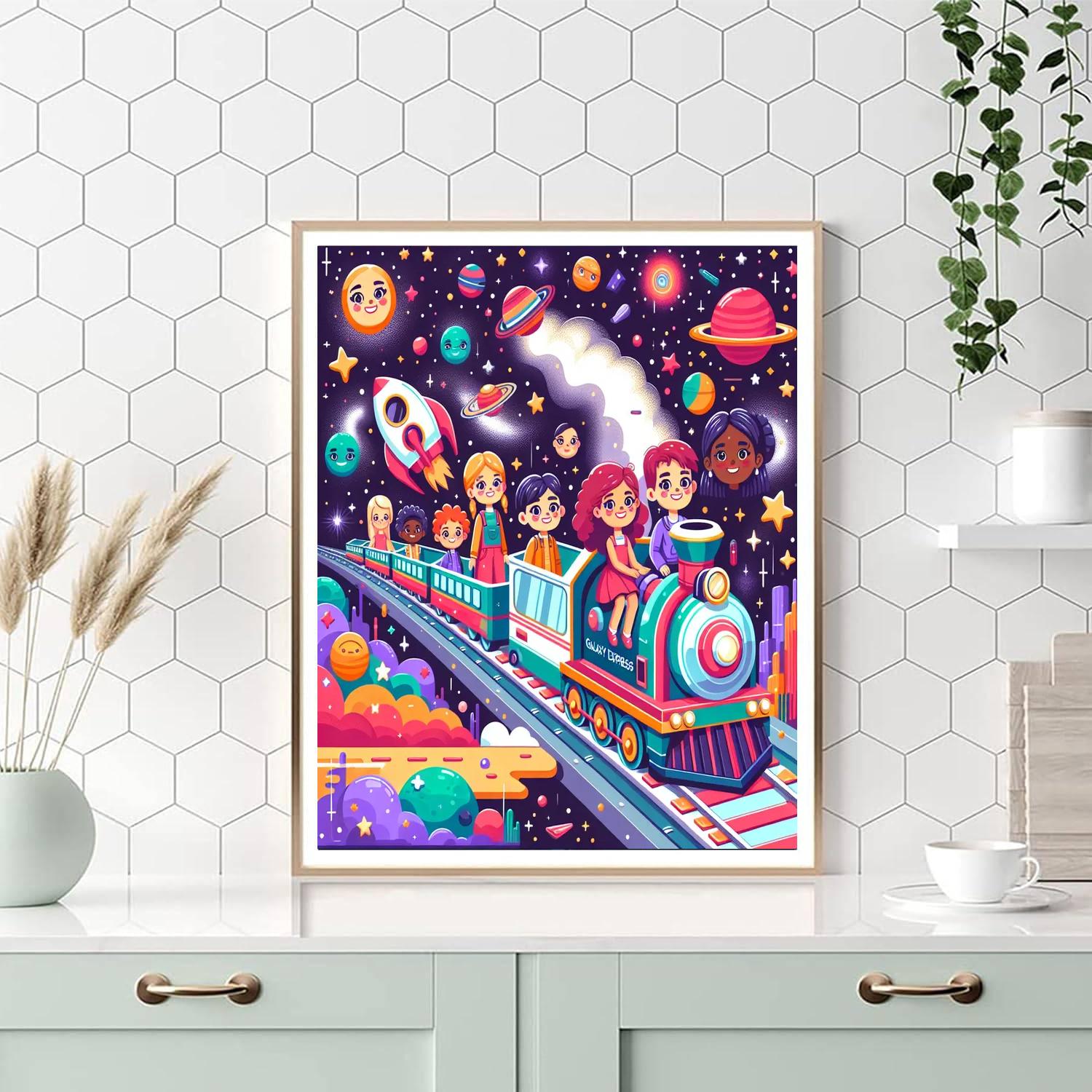 Galaxy Express Train Paint By Numbers