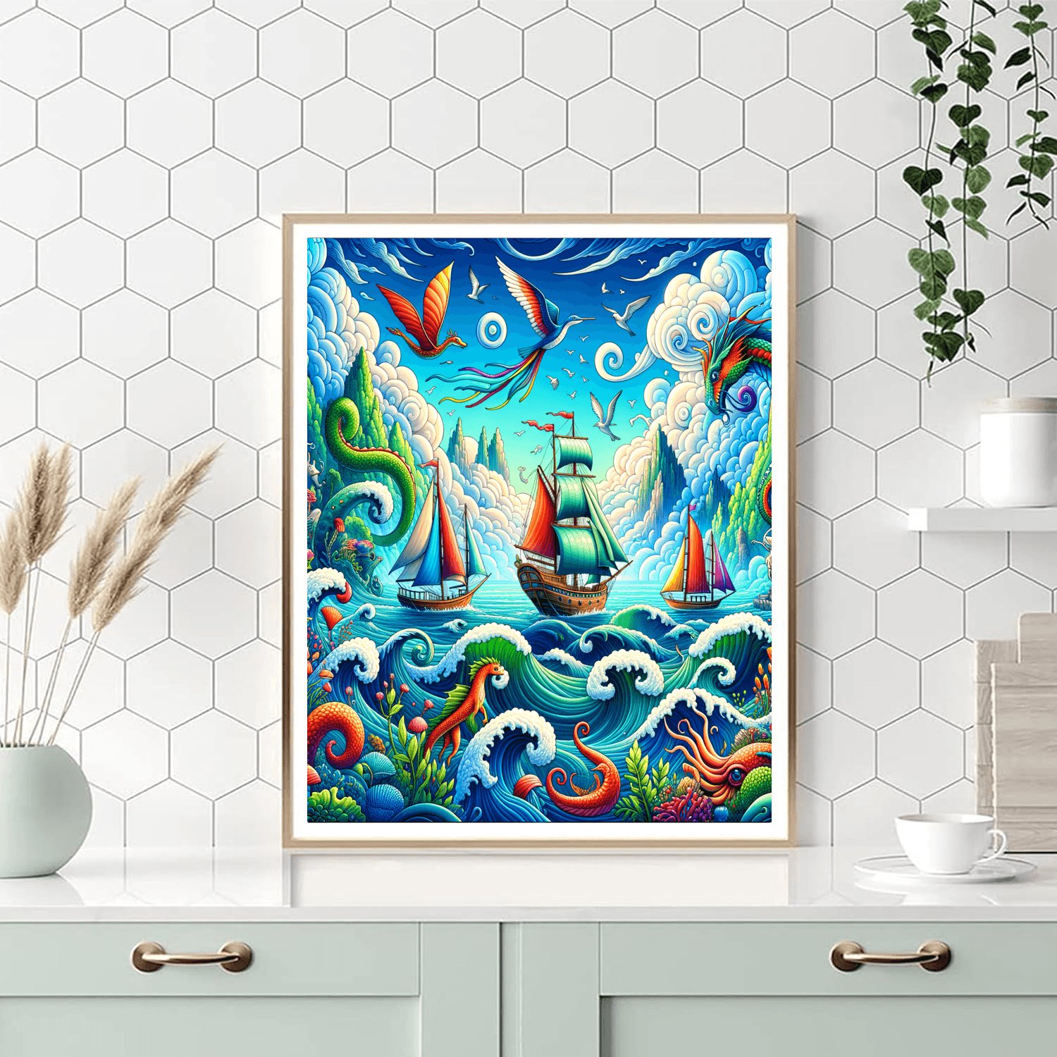 Whimsical Sea Voyage Paint By Color