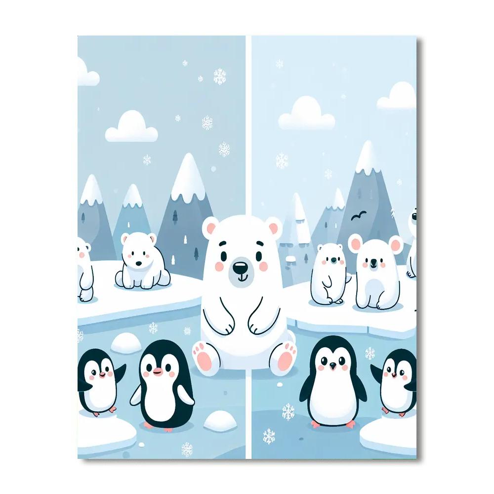 Magical Polar Adventure Numbered Painting Kits