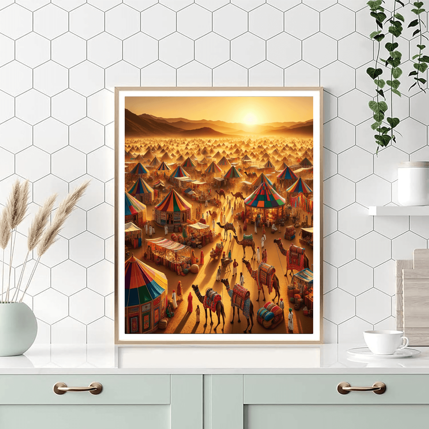 Pushkar Camel Fair - India Number Painting