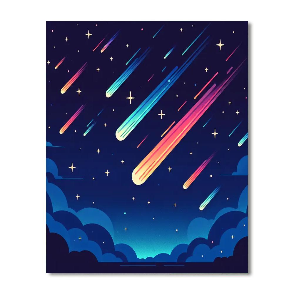 Magical Meteor Show Painting By Numbers Kit