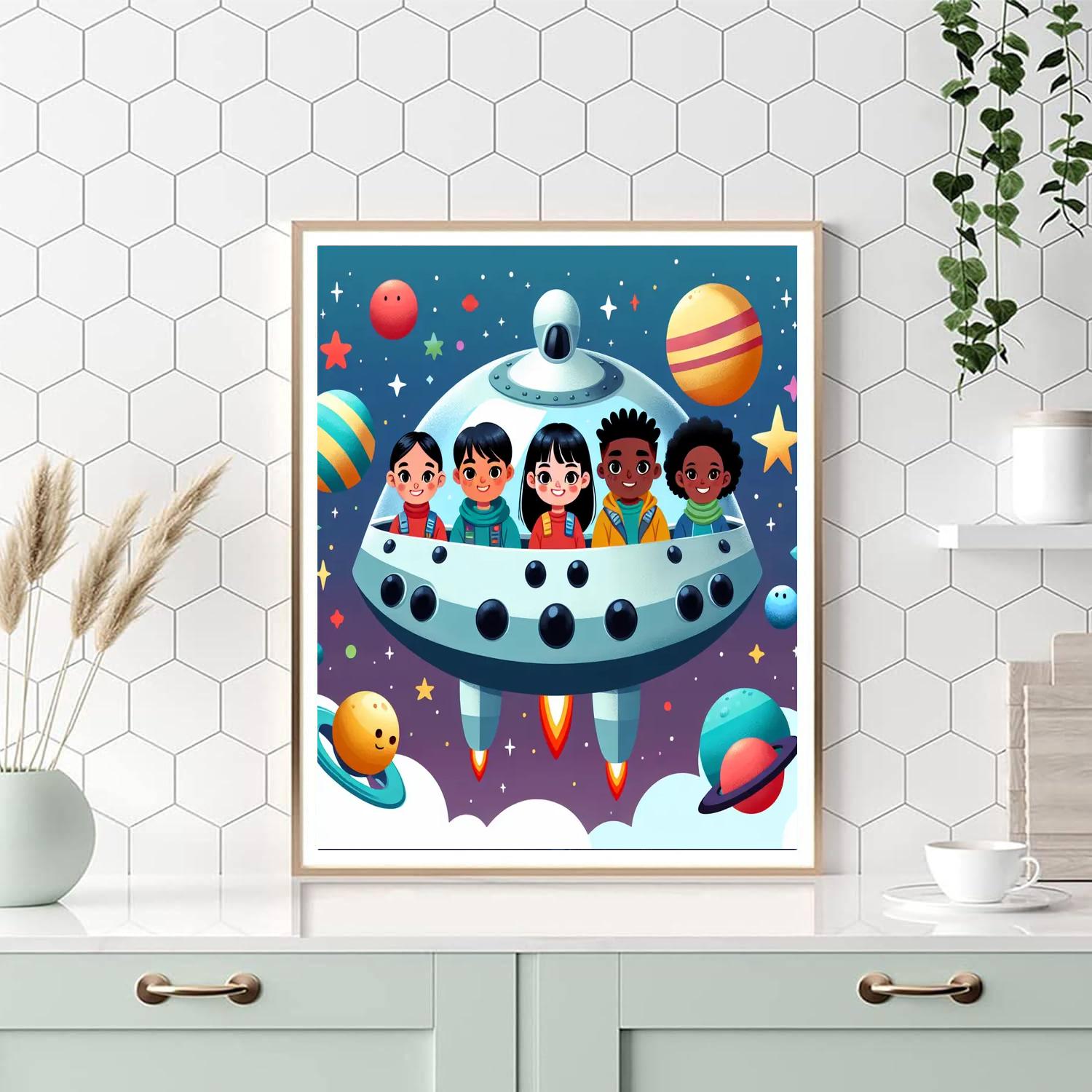 Intergalactic Explorer Voyage Paint By Numbers Kits