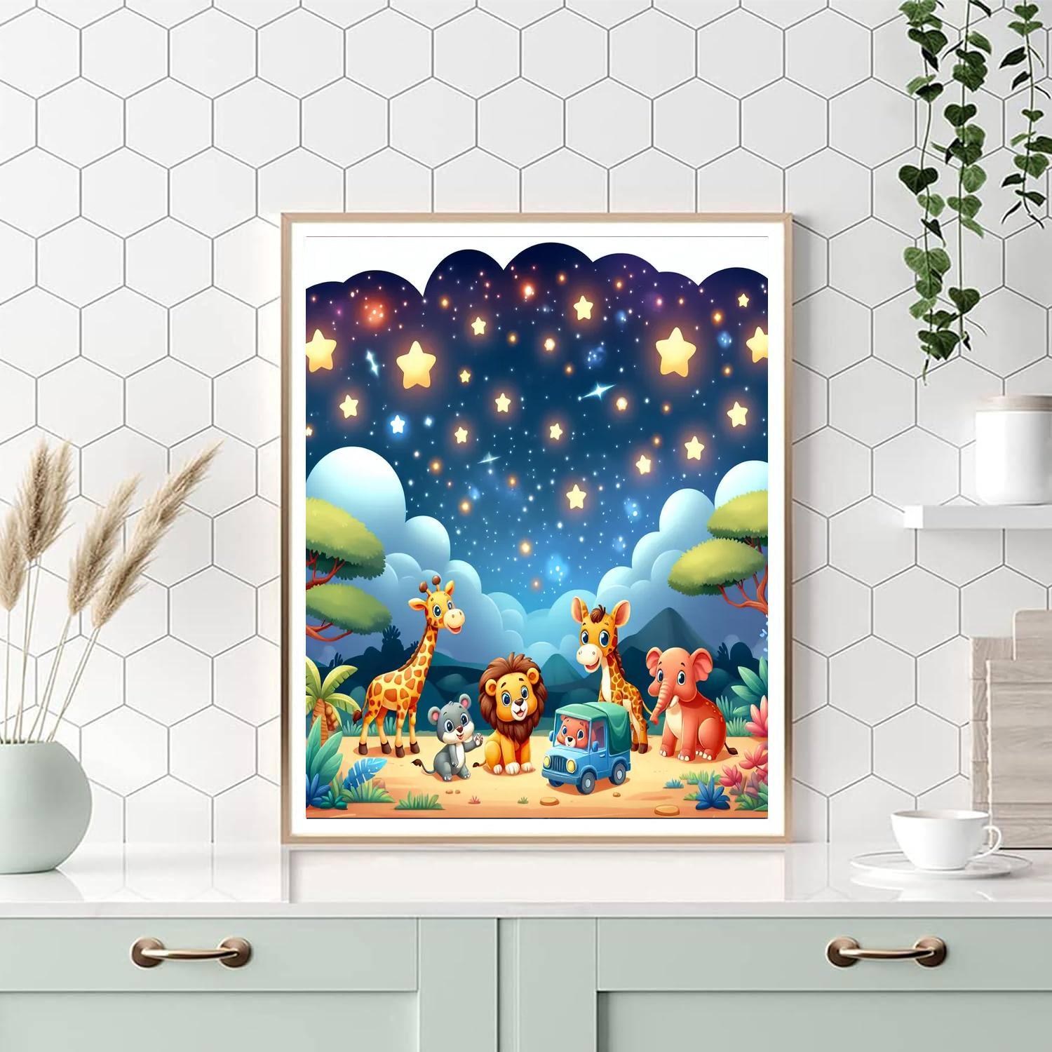 Star-gazing Safari Paint By Color