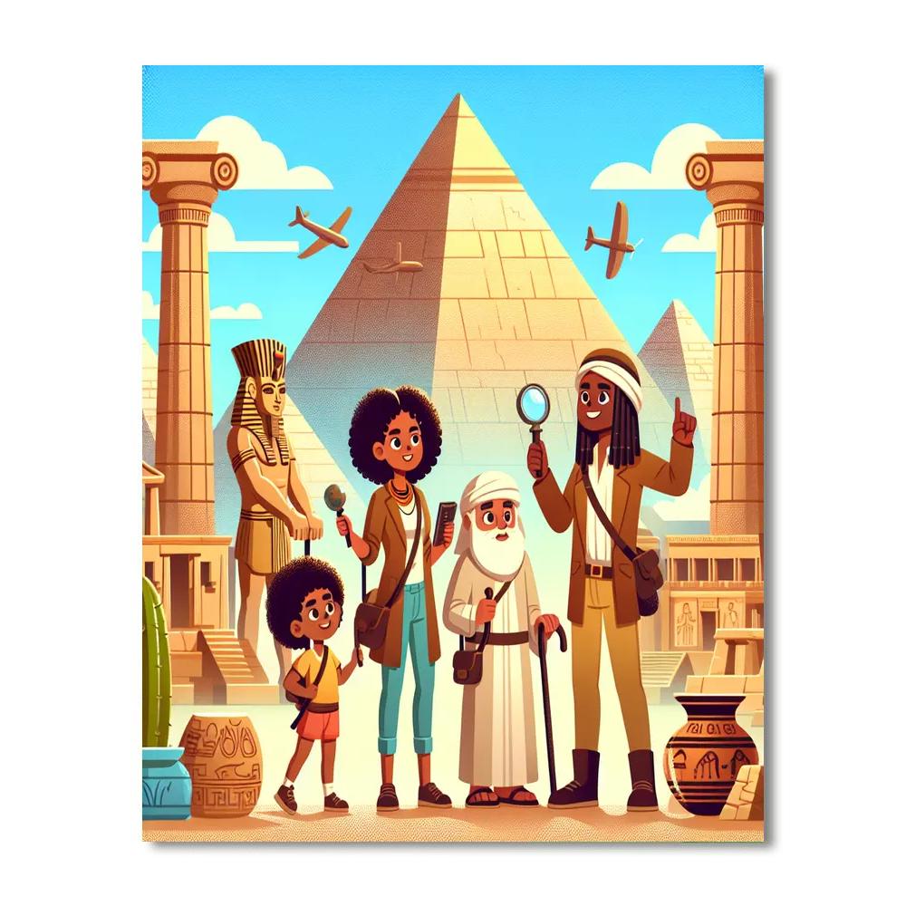 Explorers Of Ancient Civilizations Paint By Numbers