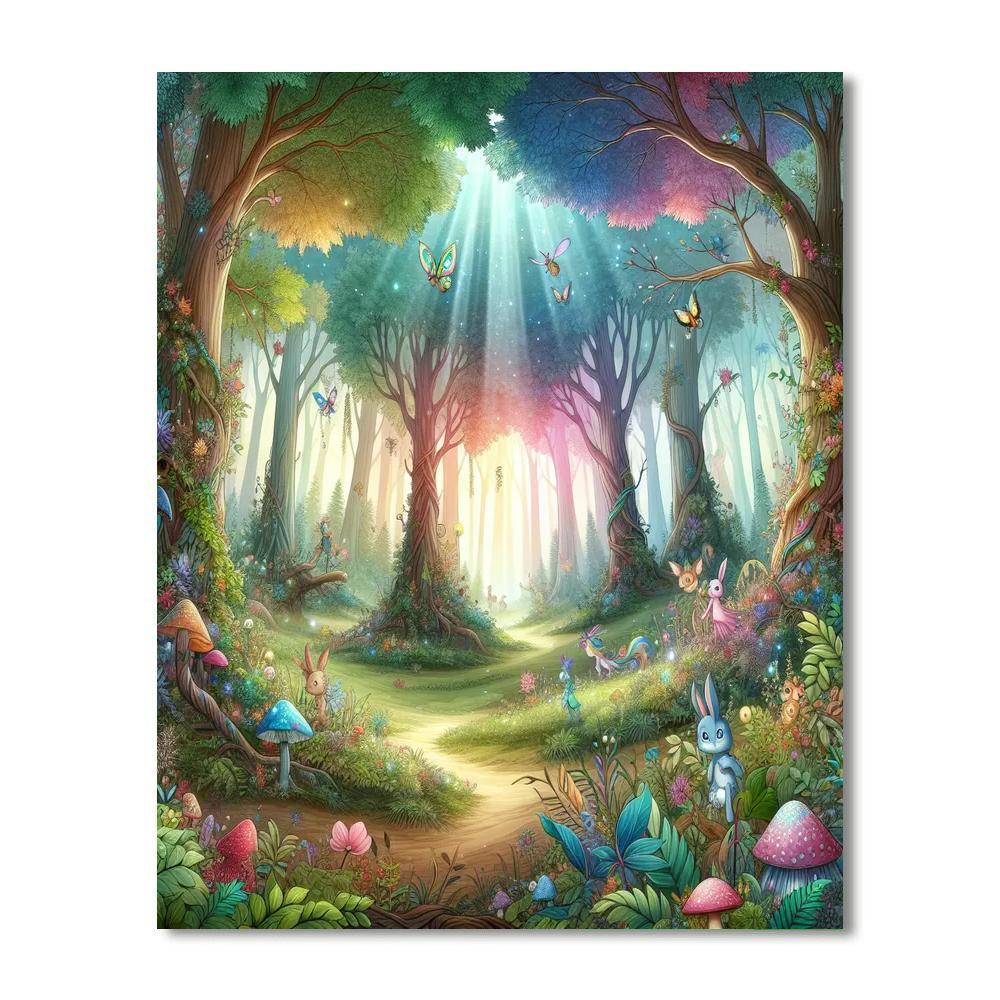 Magical Forest Discovery Paint By Numbers