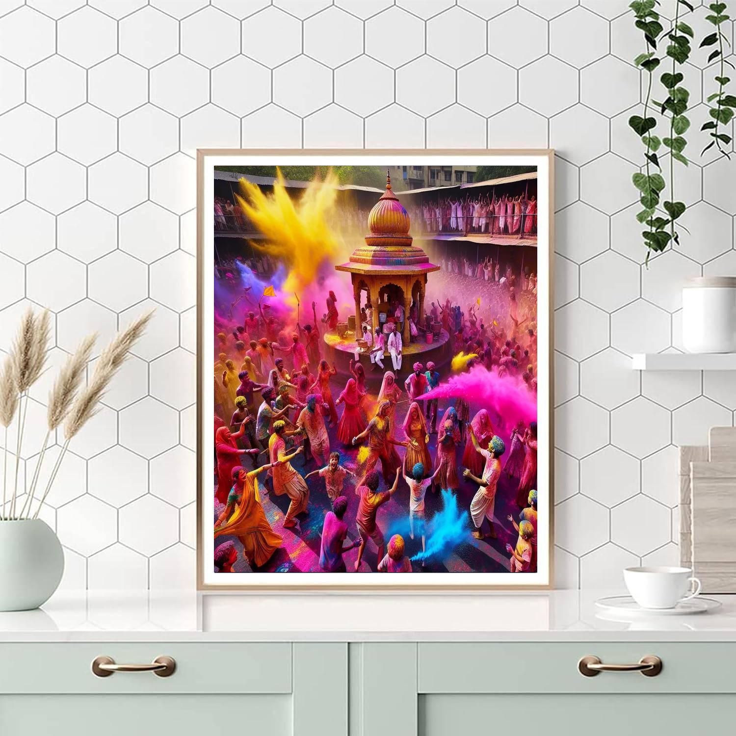 Holi Festival - Mumbai, India Paint By Numbers