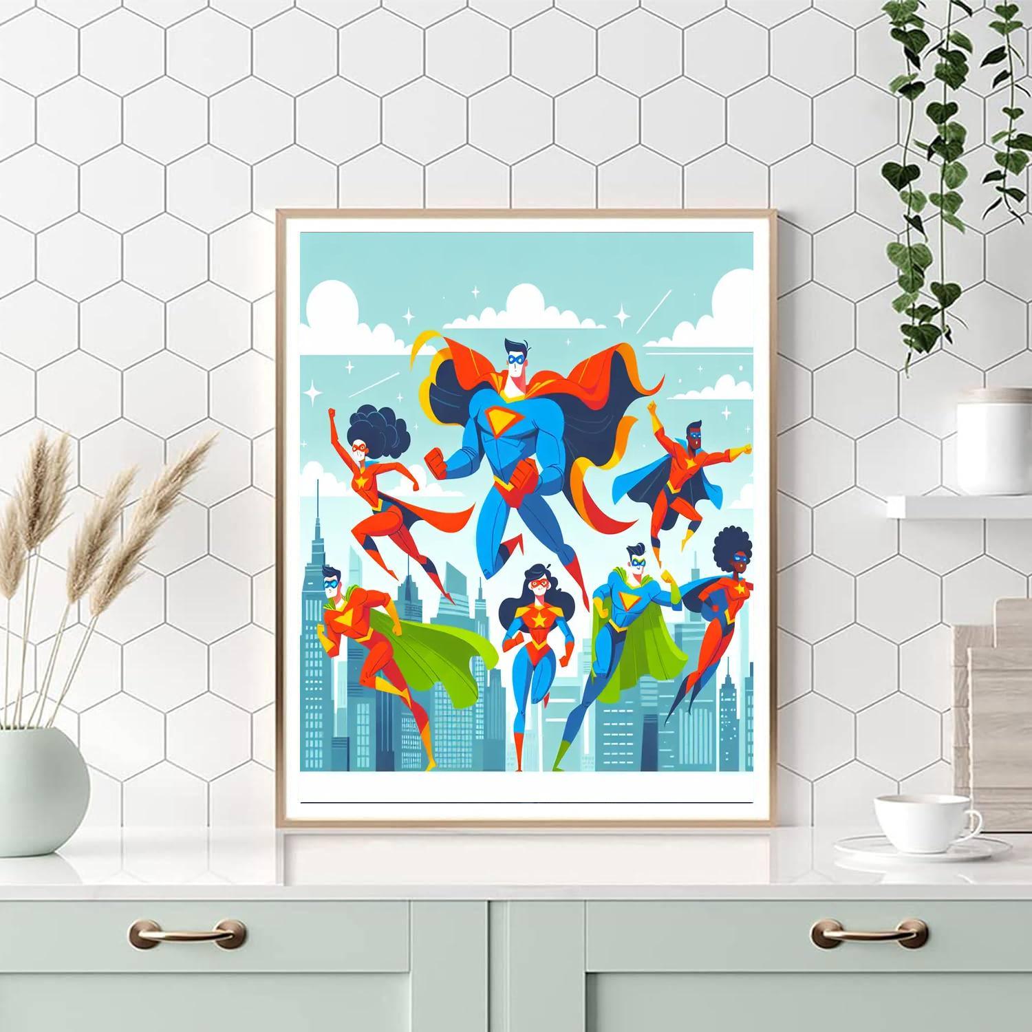 My Dream Superhero Paint By Numbers Kits