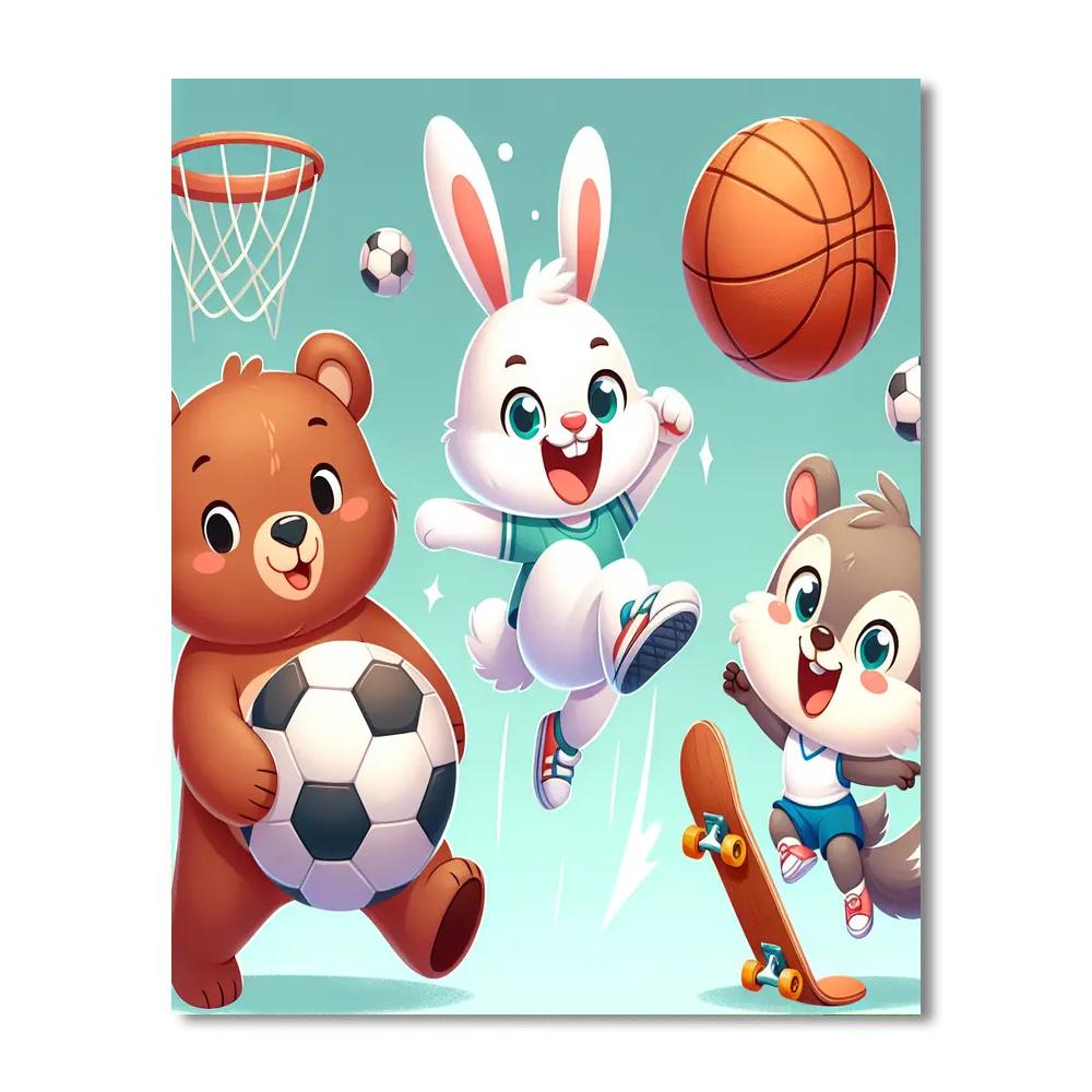 Fun Sports Adventure Paint By Number