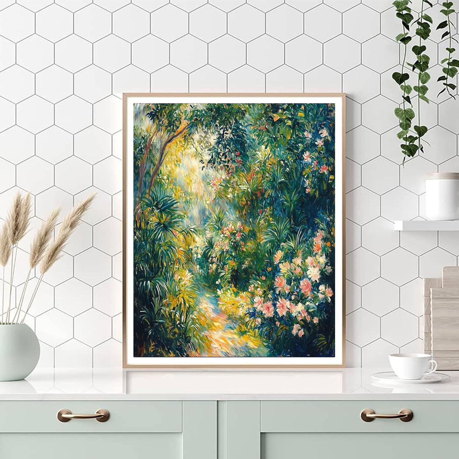 Pierre-Auguste Renoir Inspired Dappled Light In The Garden  Numbered Painting Kits