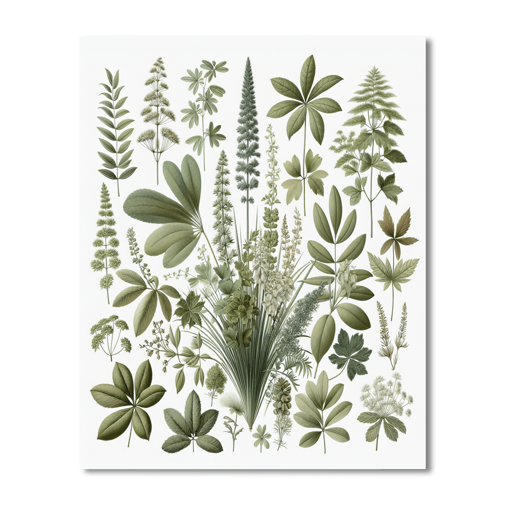Botanical Study Wall Accent Paint By Number