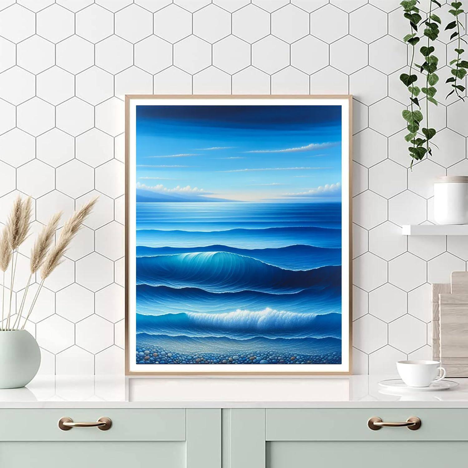 Cobalt Sea Tranquility Paint By Number